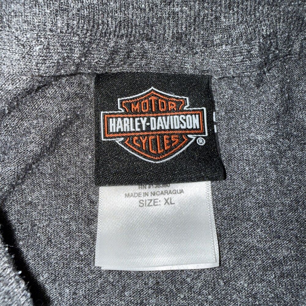 HARLEY DAVIDSON Costa Rica Grey Tshirt Size XL Good Used Condition - Picture 4 of 7